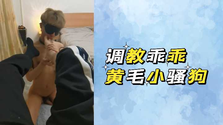 调教黄毛小骚狗：乖乖挨操还浪叫不停