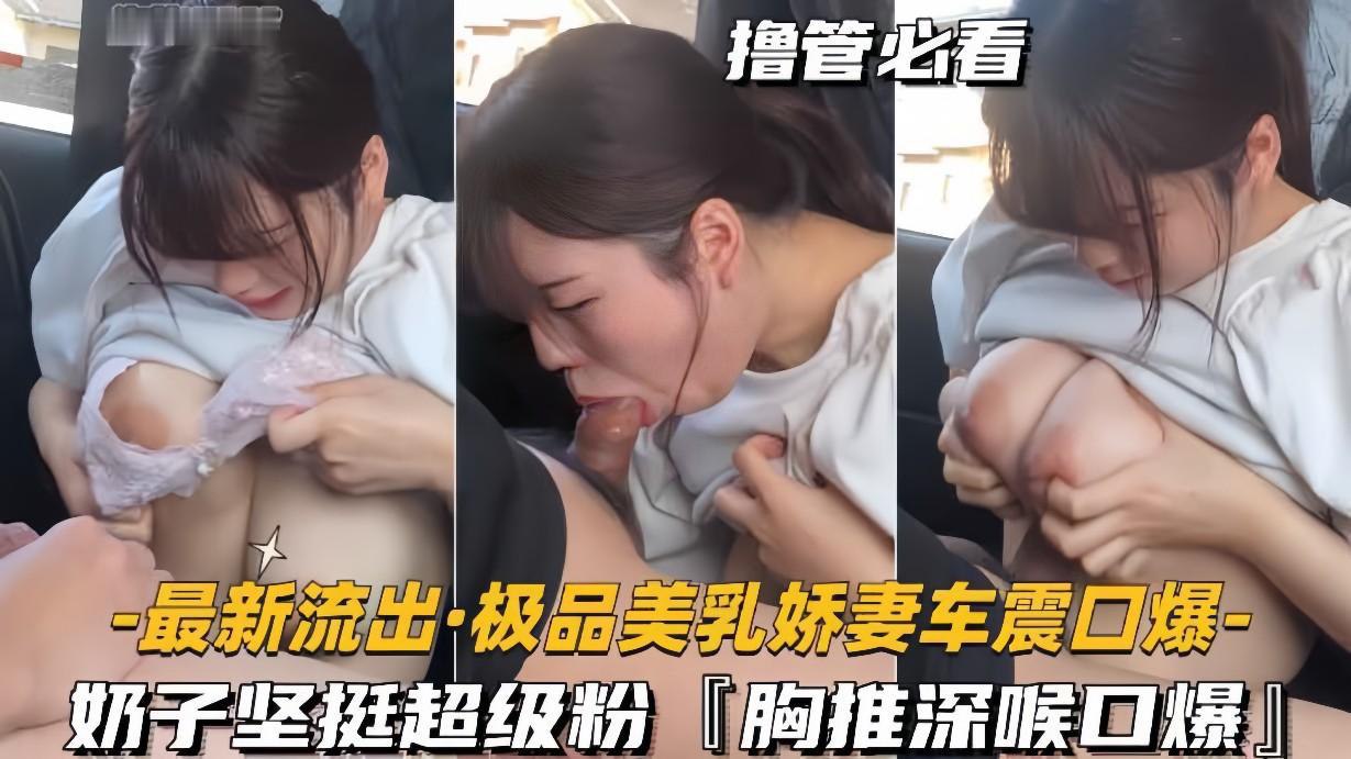 [最新流出] 极品巨乳人妻欲求不满！车震深喉口爆侍奉 嫩粉巨乳胸推揉捏 #车震口爆 #巨乳妻